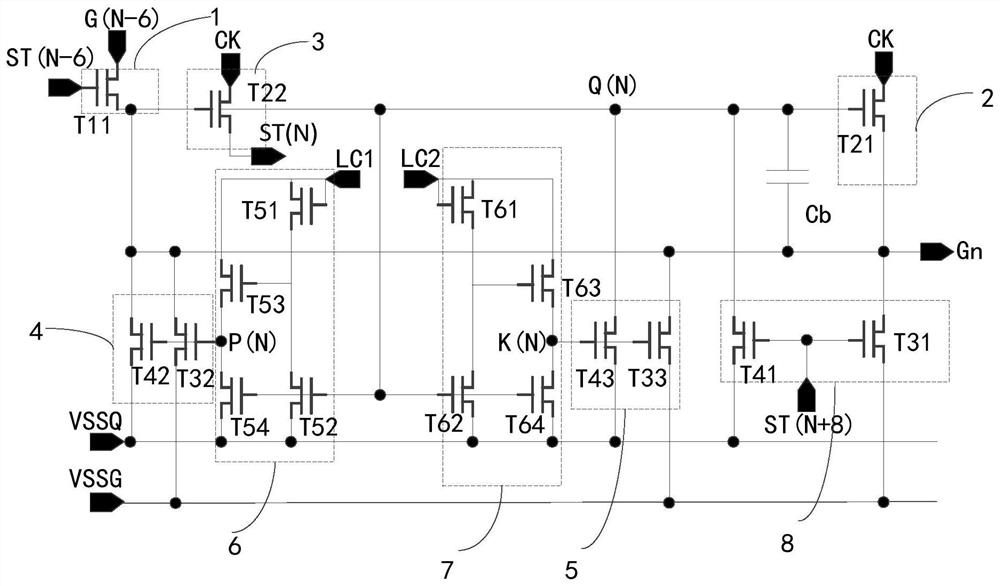 goa circuit and its electrical aging test method