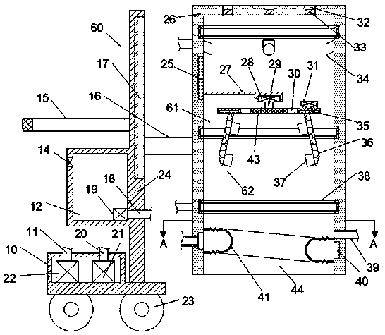 A small-scale landscape tree canopy dust removal equipment