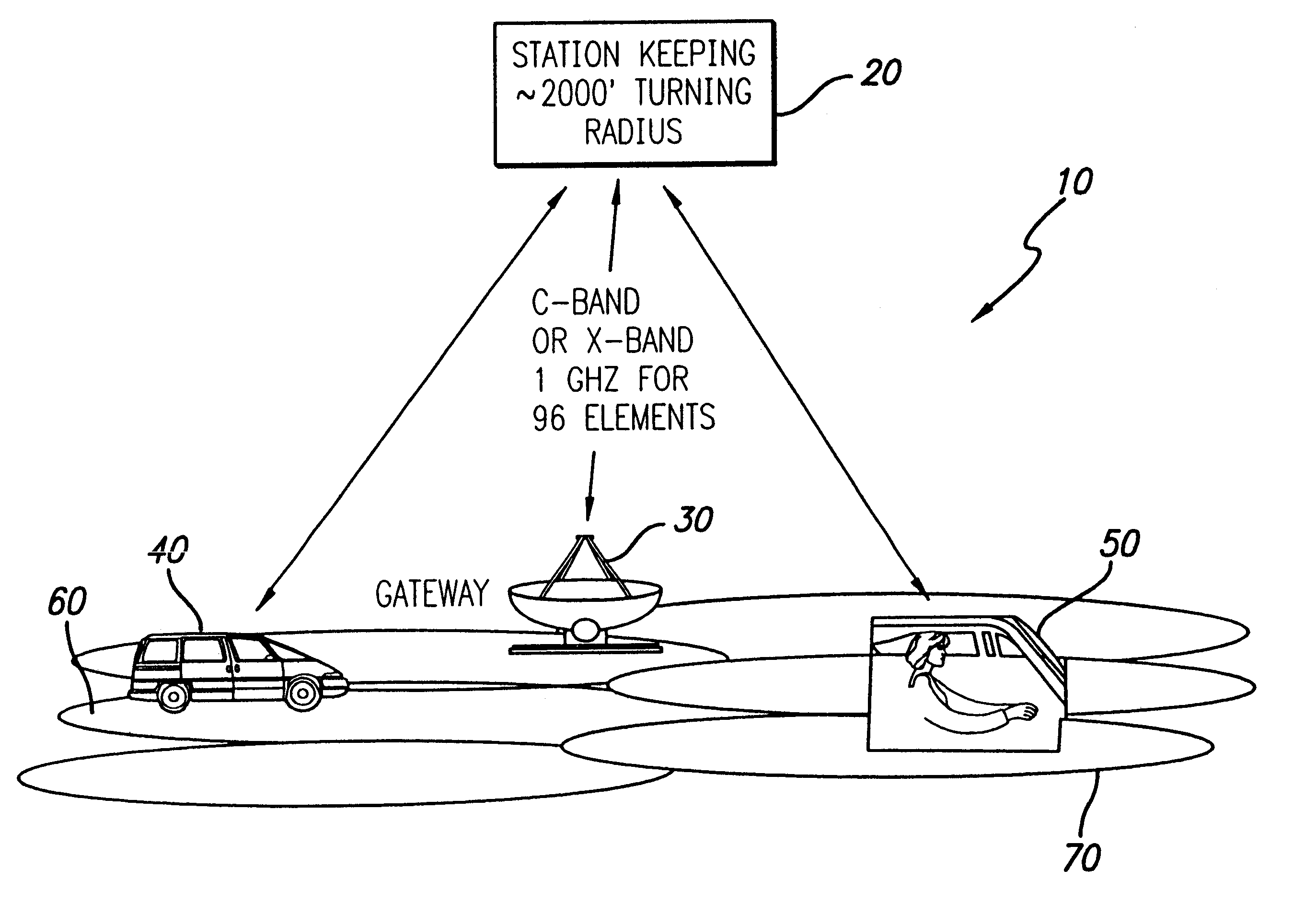 Micro cell architecture for mobile user tracking communication system