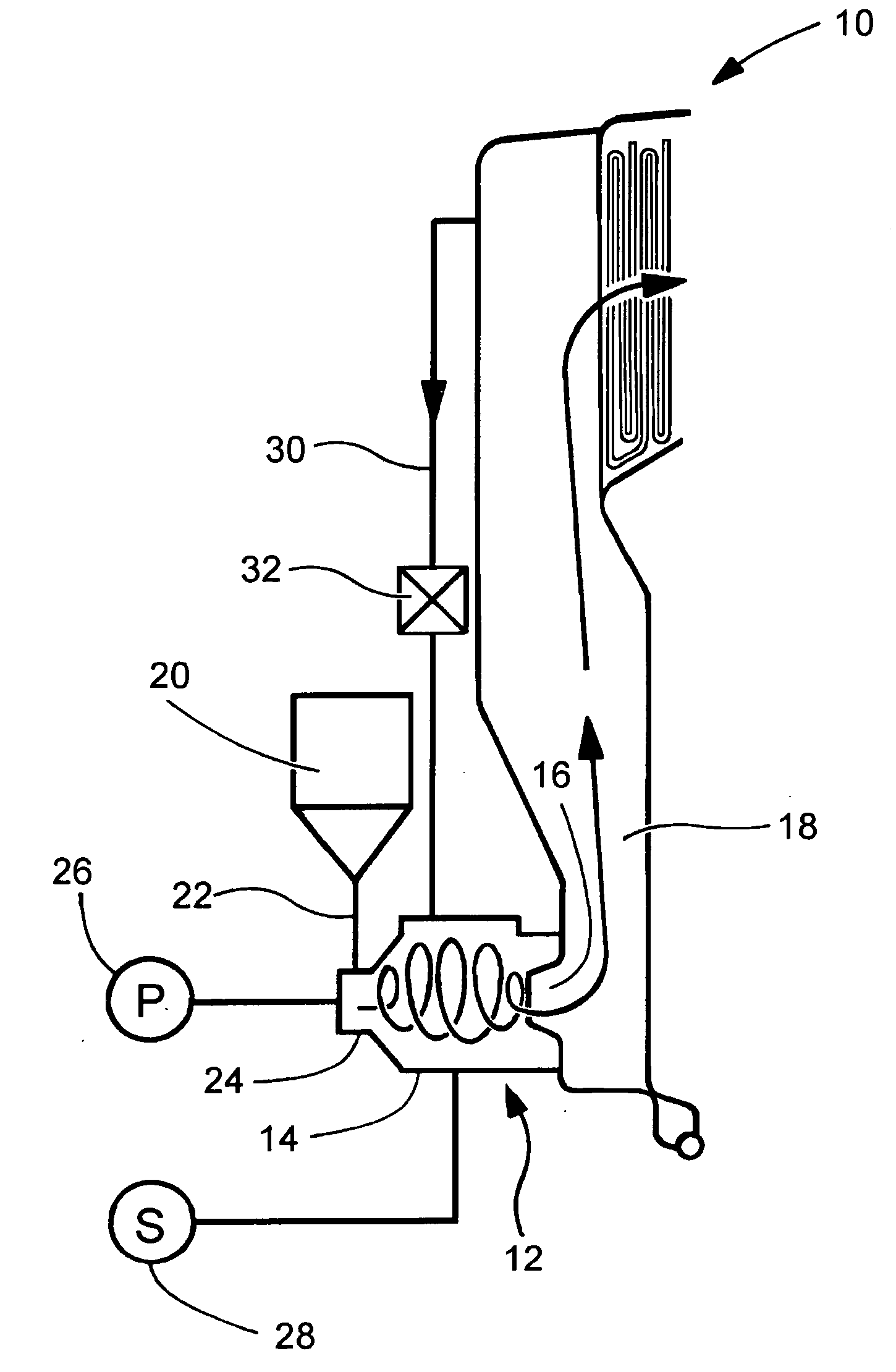 Cyclone furnace for oxygen fired boilers with flue gas recirculation