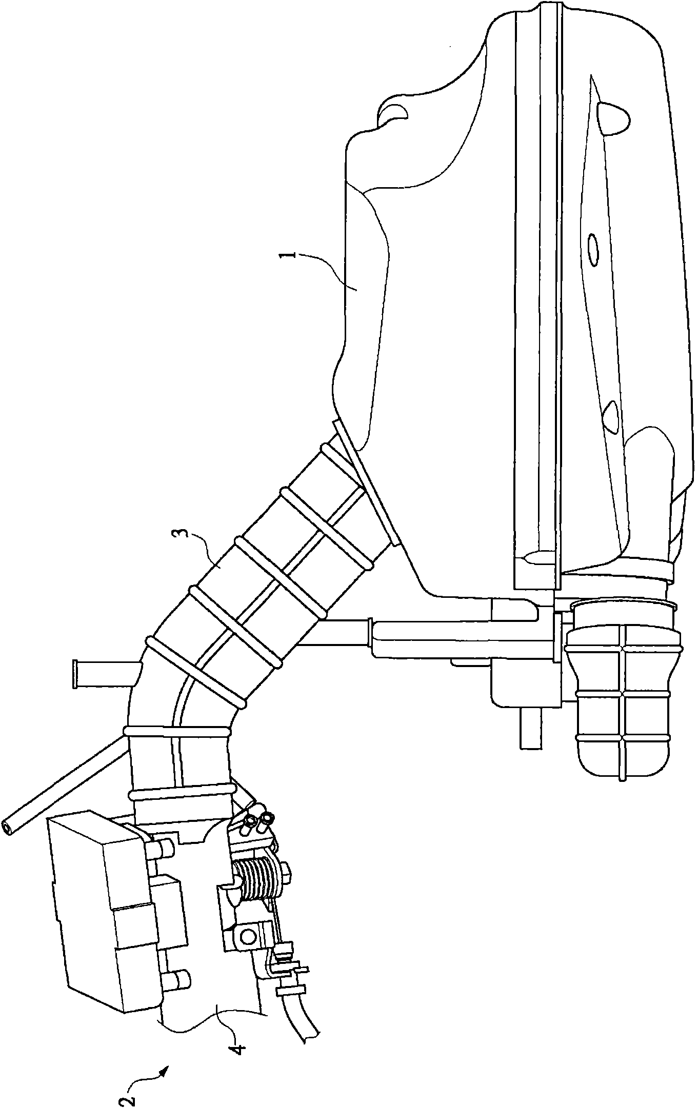 Variable air inflow structure of engine