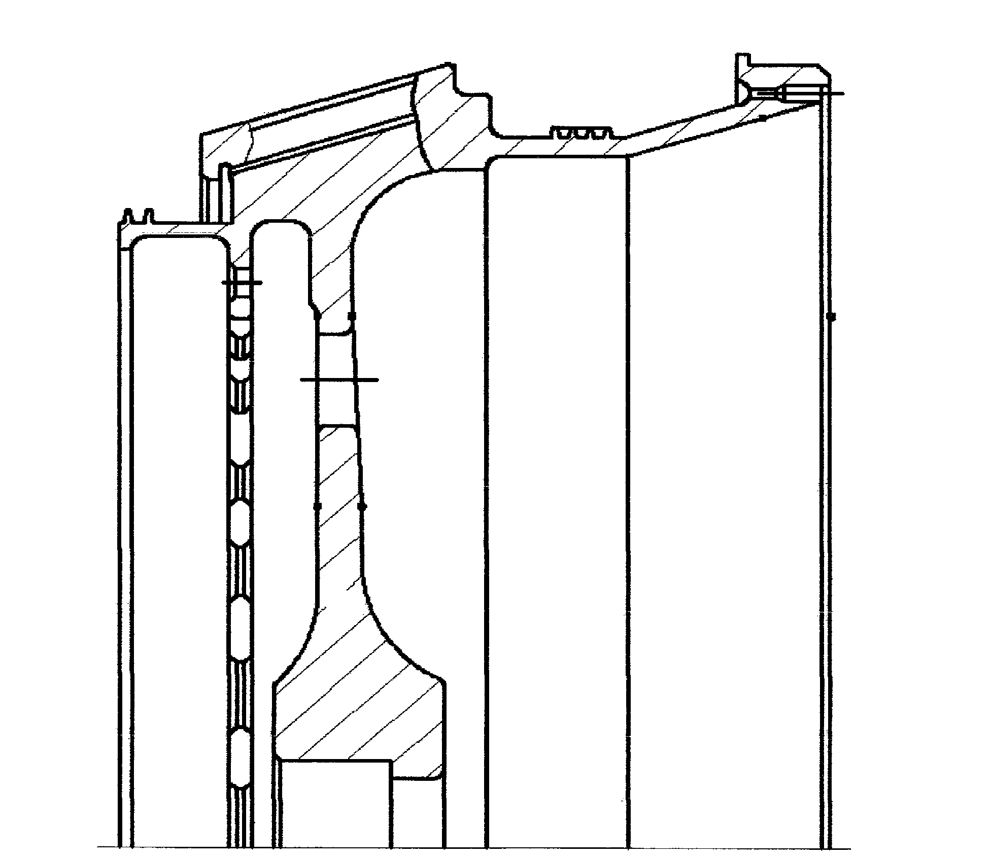 Processing method for titanium alloy inclined plane step holes