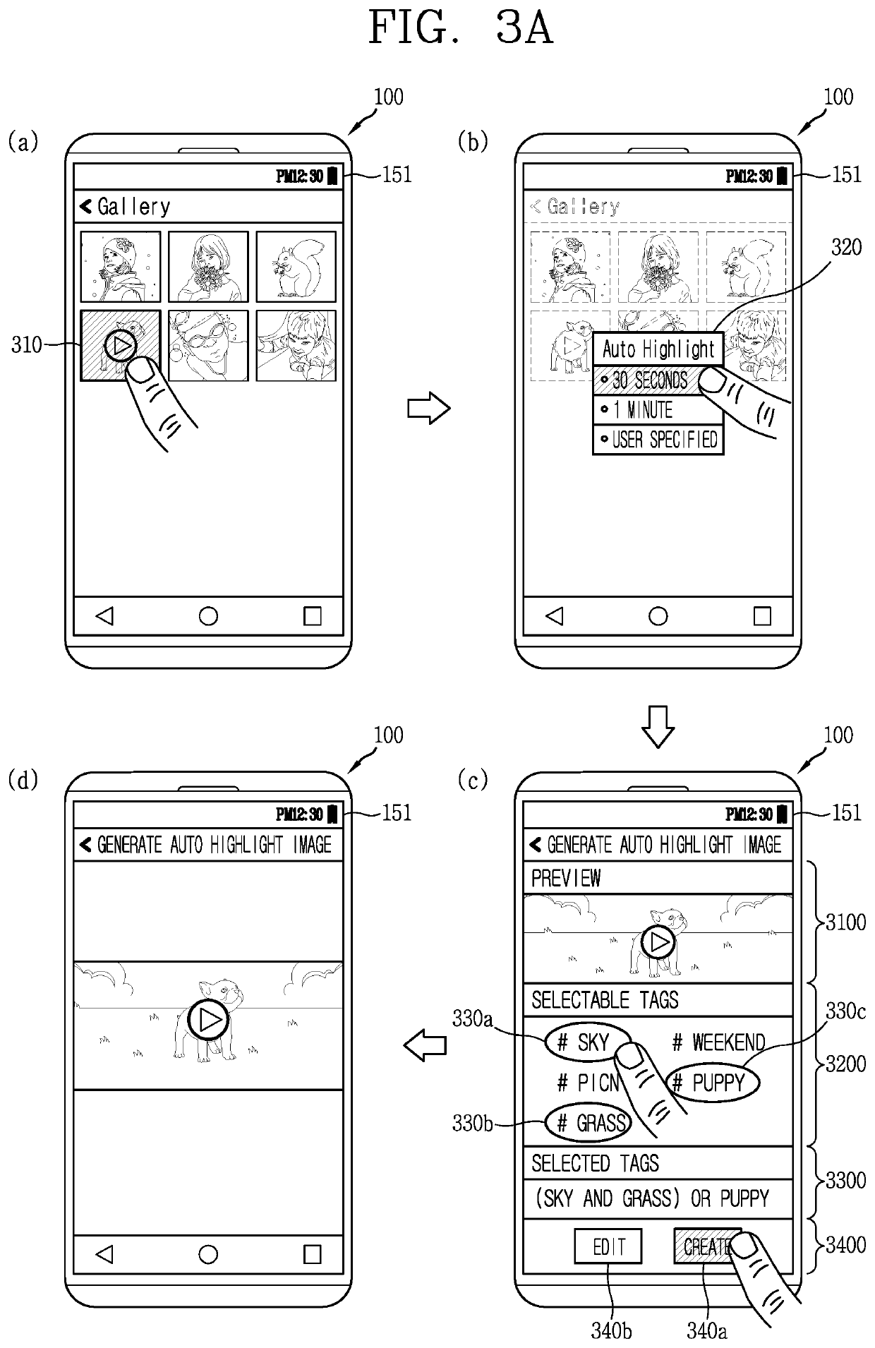 Portable electronic device and method for generating a summary of video data