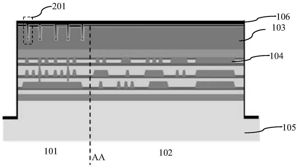 Test structure and process integrated method for monitoring back-illuminated electronegativity