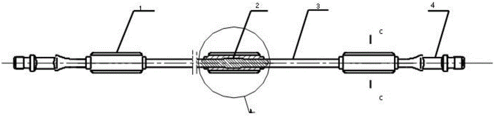 A method for forging and extruding rod body aggregate type centralizing sucker rod