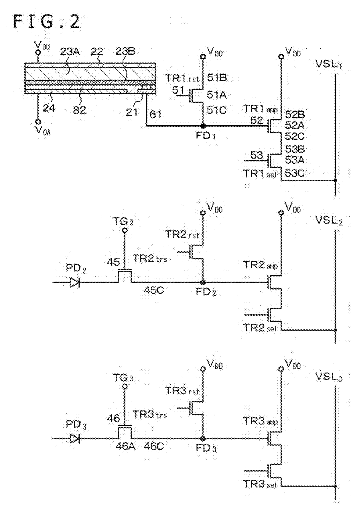 Imaging element, stacked imaging element, and solid-state imaging apparatus