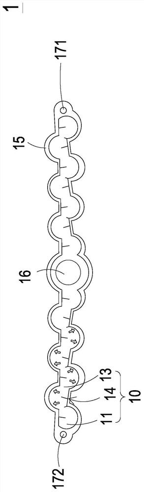 Pneumatic elastic band and its applicable inflation system