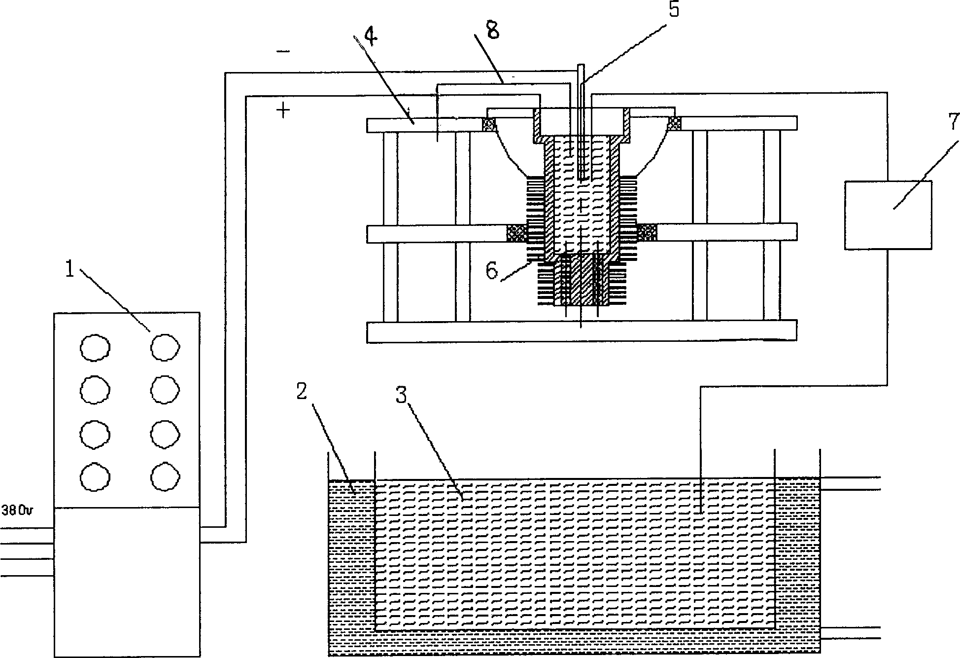 Plasma body electrolytic deposition method of aluminium alloy cglinder body inner wall ceramic coating and its device