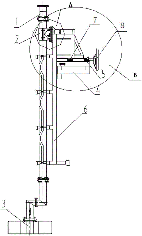 Underwater sonar measuring equipment laying and retracting mechanism