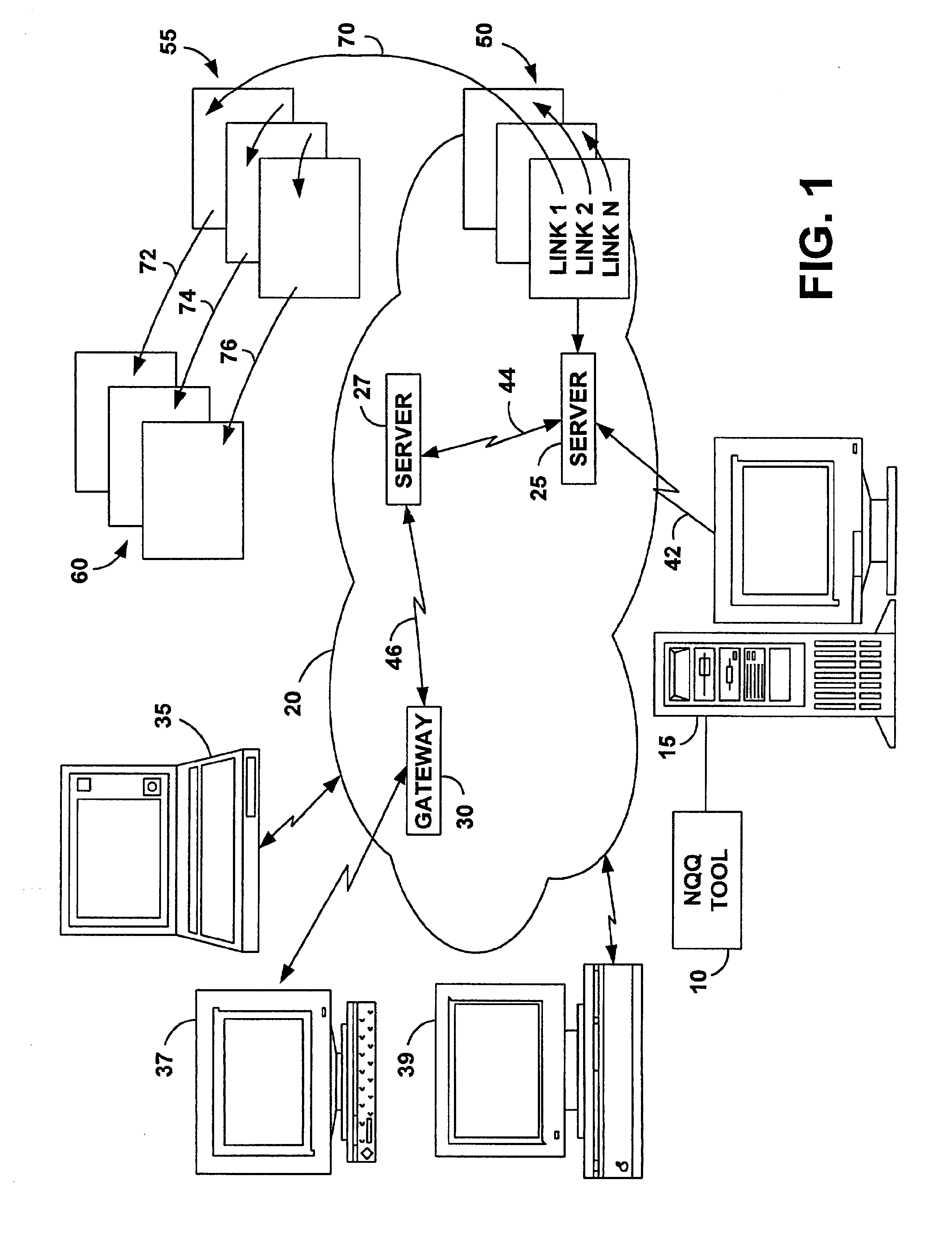 Network quality control system for automatic validation of web pages and notification of author