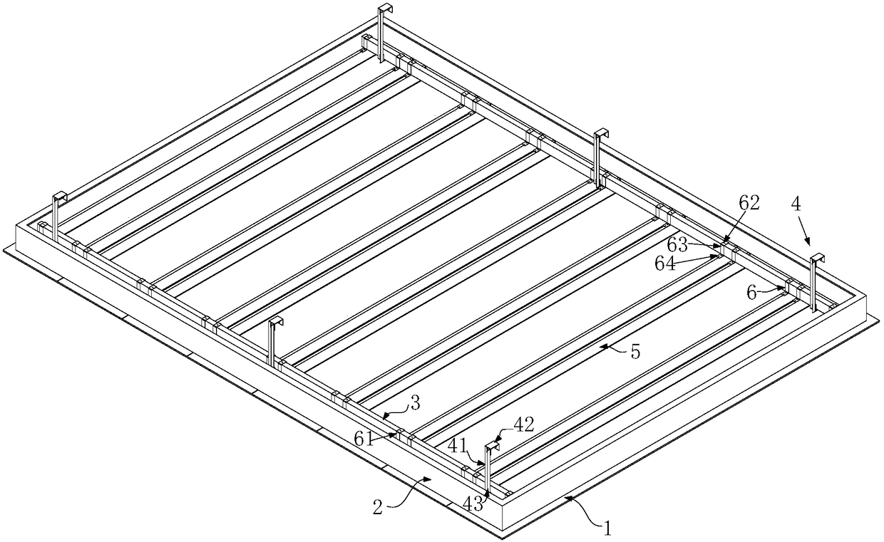 Non-coplanar ceiling and mounting method