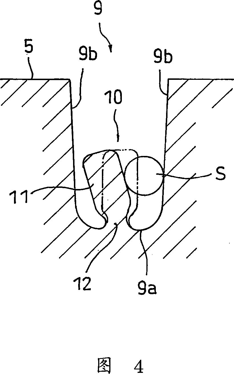 Pneumatic tire and tire mold