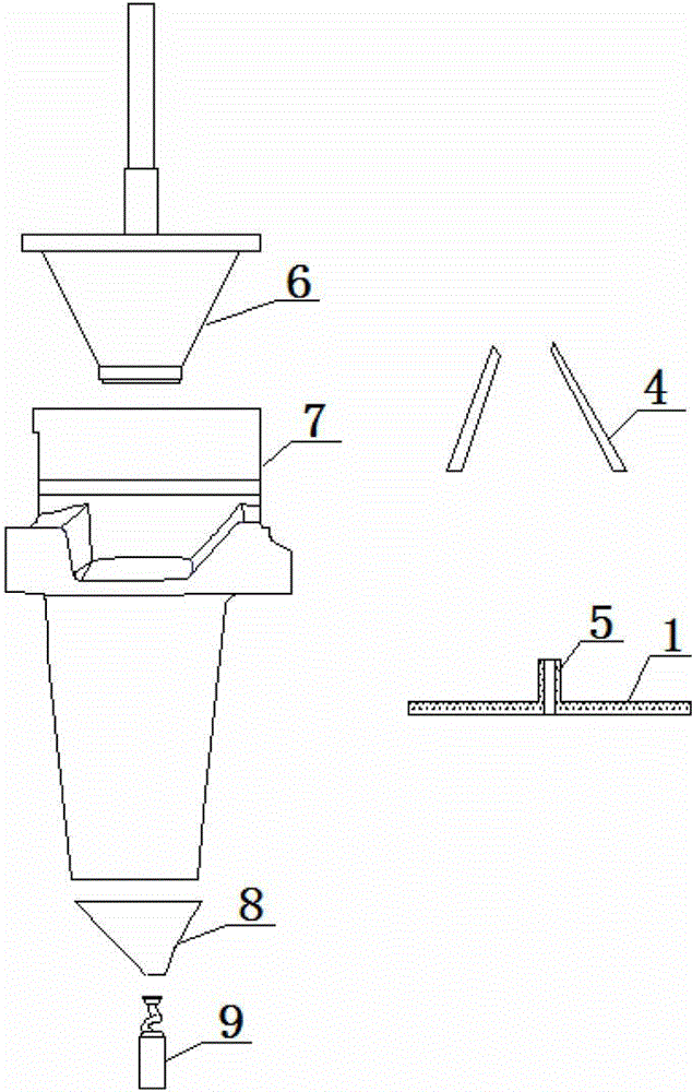 Vertical ceramic mold shell and molding method thereof