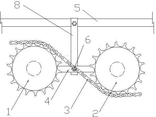 Chain-driven double-flywheel interlocking external alternating current self-generating device of bicycle