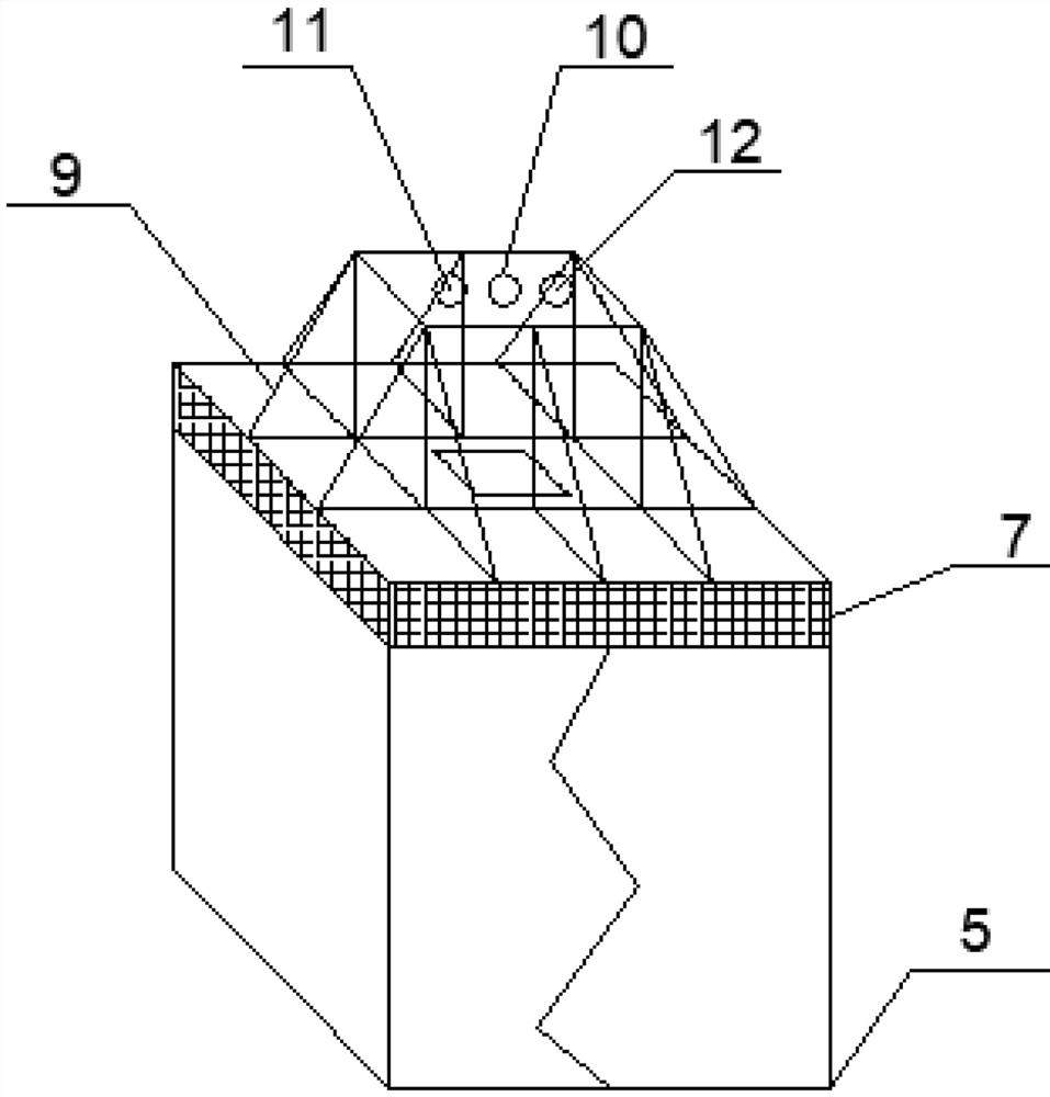 Experimental device and method for repairing film bag concrete cracks through vacuum grouting