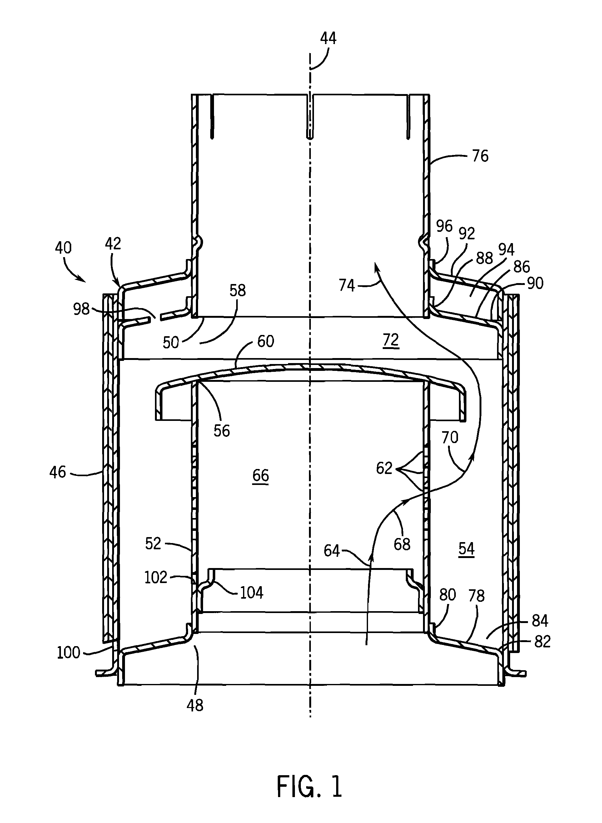 Exhaust water trap