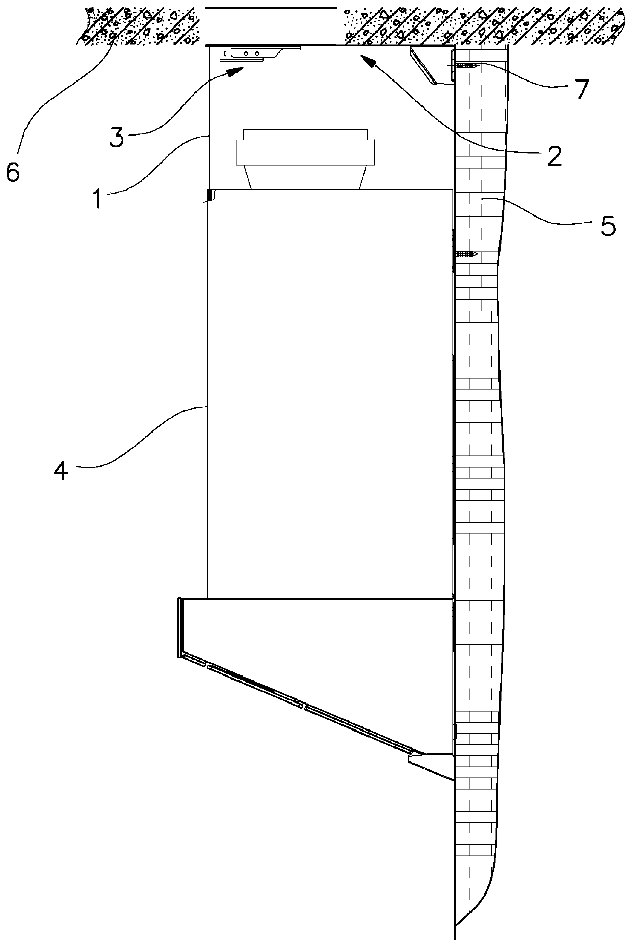 Mounting structure for decorative cover of range hood