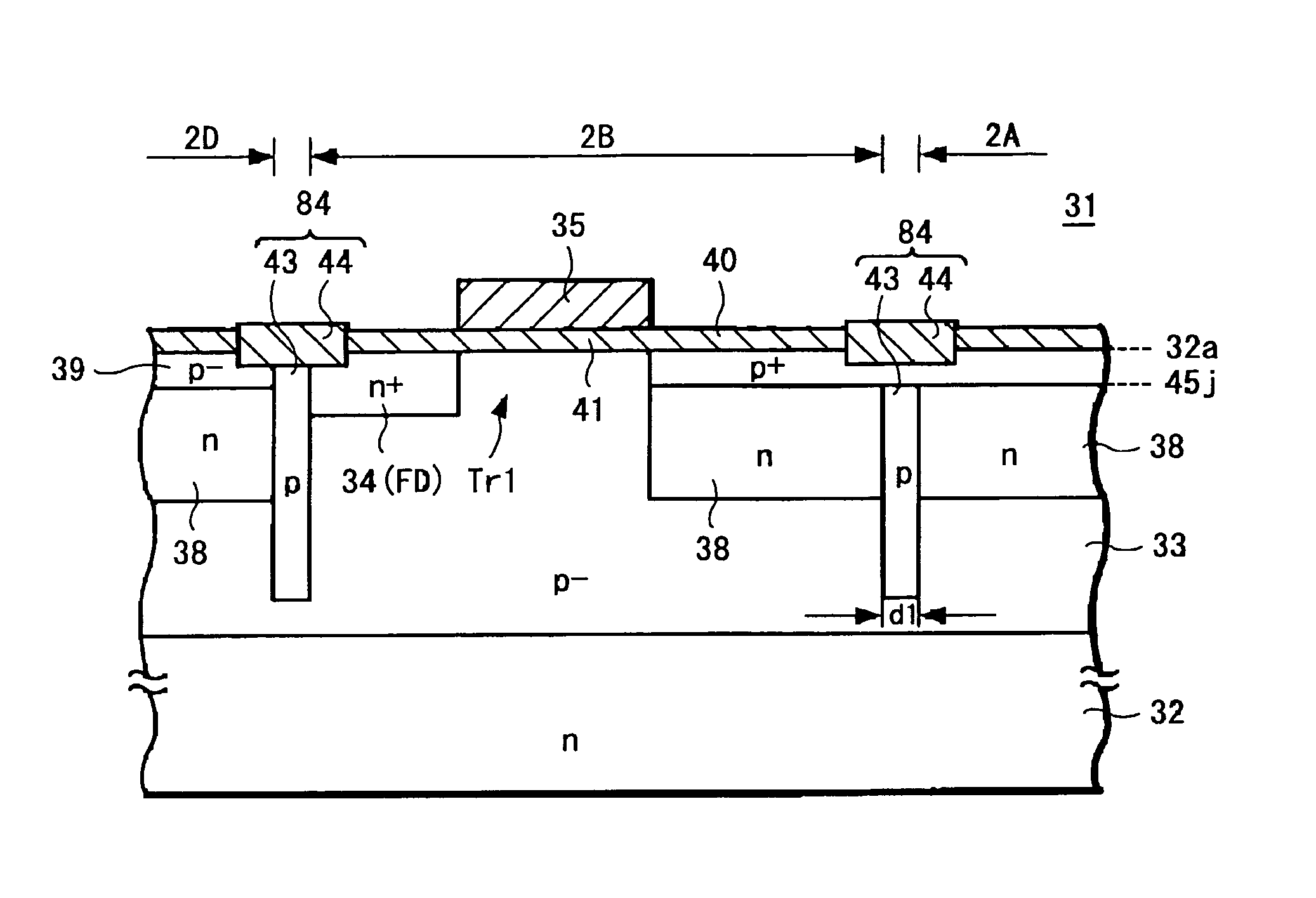 CMOS solid-state imaging device and method of manufacturing the same as well as drive method of CMOS solid-state imaging device