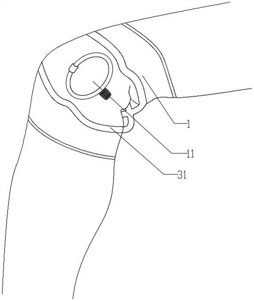 Knee restraint strap