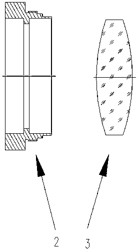 Adaptive-centering optical lens mounting device and optical element interval control method