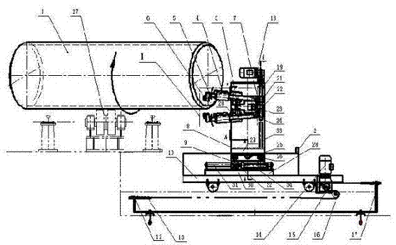 Pipe-end induction-based magnetic particle flaw detector