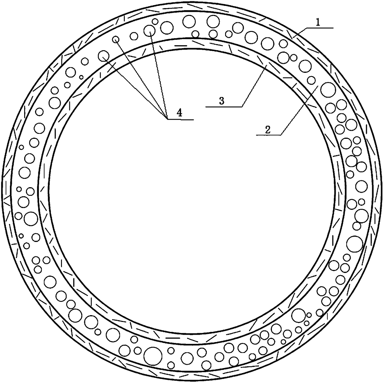 Sandwich composite material hollow sphere and layer-by-layer cladding method for manufacturing the hollow sphere