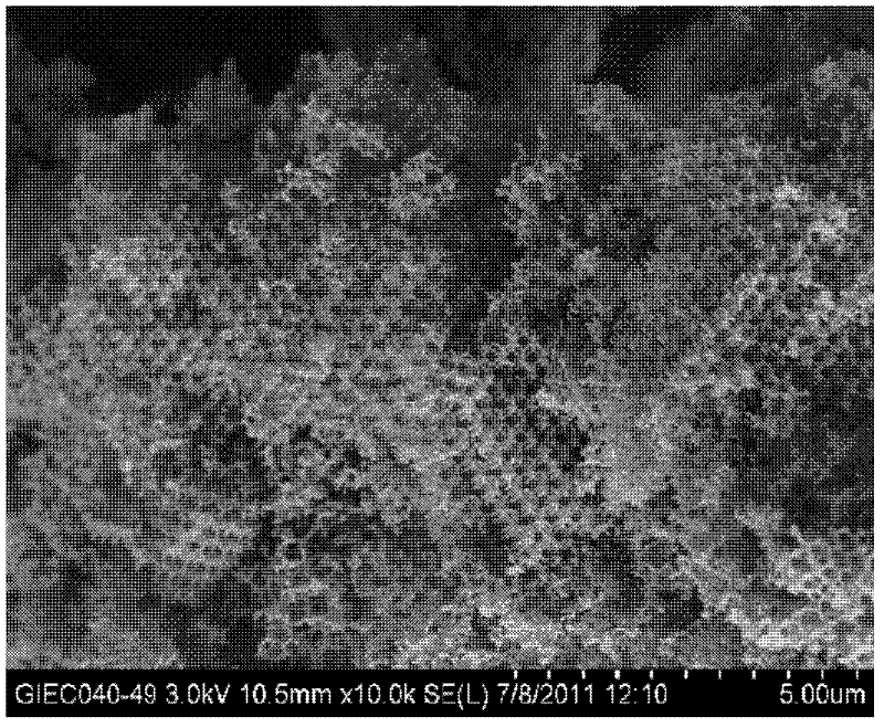 Application of three-dimensional ordered macro-porous perovskite type oxide in preparing hydrogen through carbonic fuel chemical chain