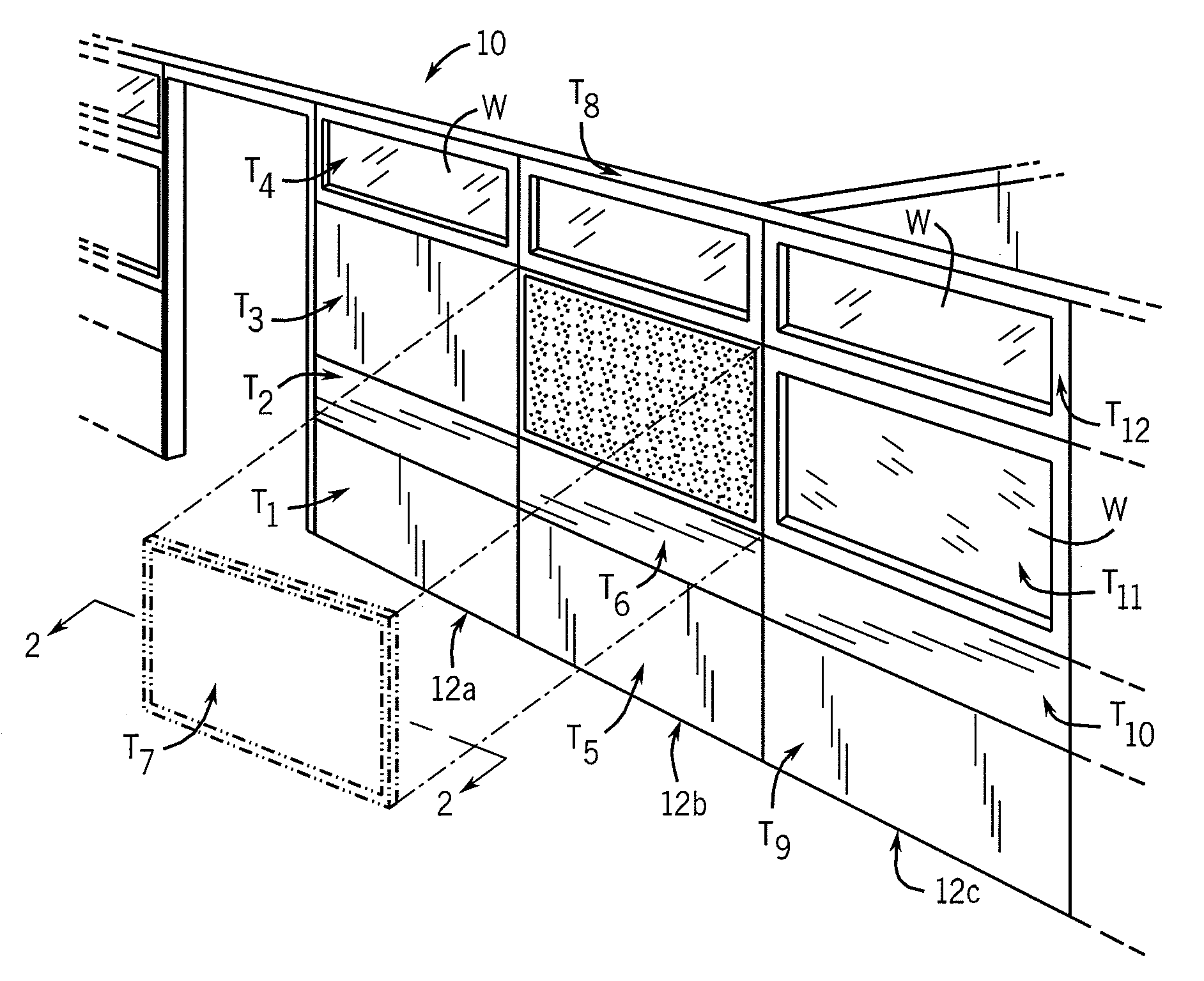 Latch-type tile mounting system