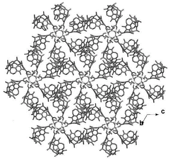 Paddle wheel-shaped tin oxygen cluster complex composed of drum-shaped Sn6O6 and carboxyl calixarene and preparation method thereof