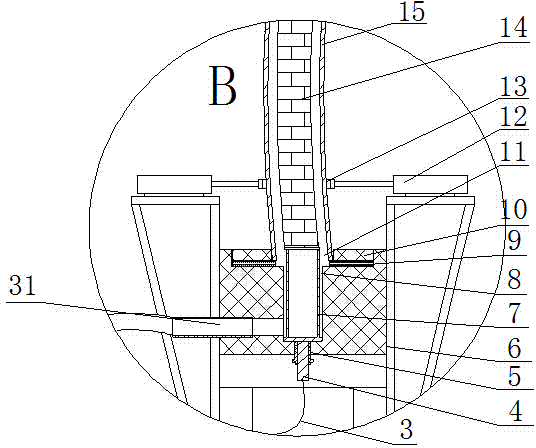 Crystallizer internal surface electroplating production line and electroplating method thereof