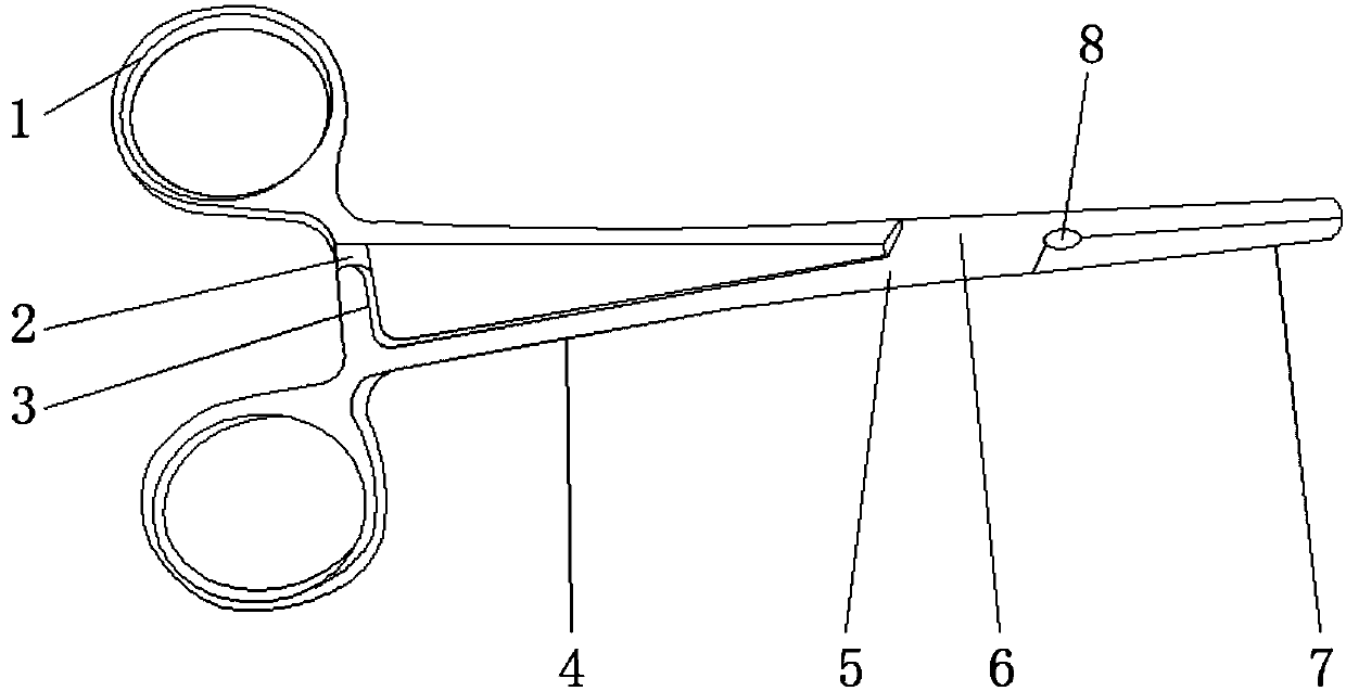 Surgery needle holding forceps for general surgery department