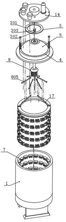 A resin production dehydration device