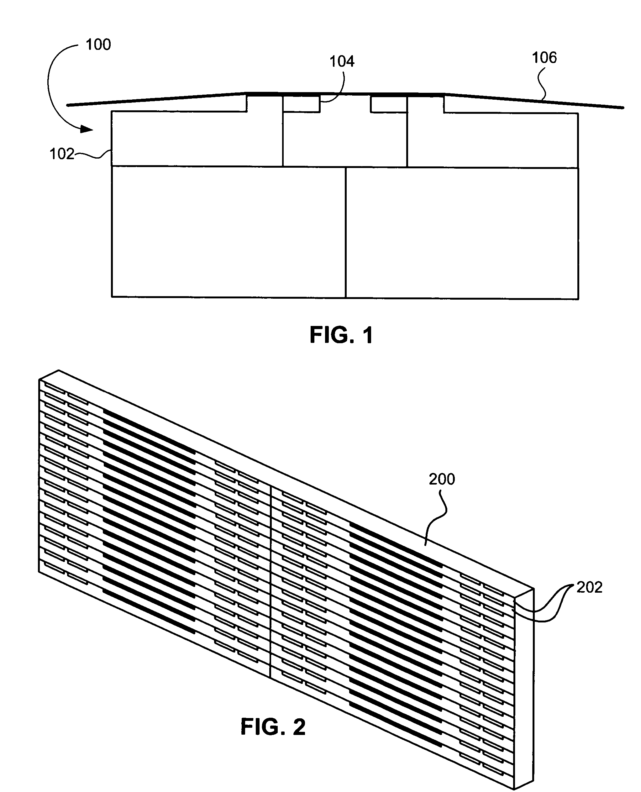 Tape head with facing beams each having a head chip positioned in a recess thereof