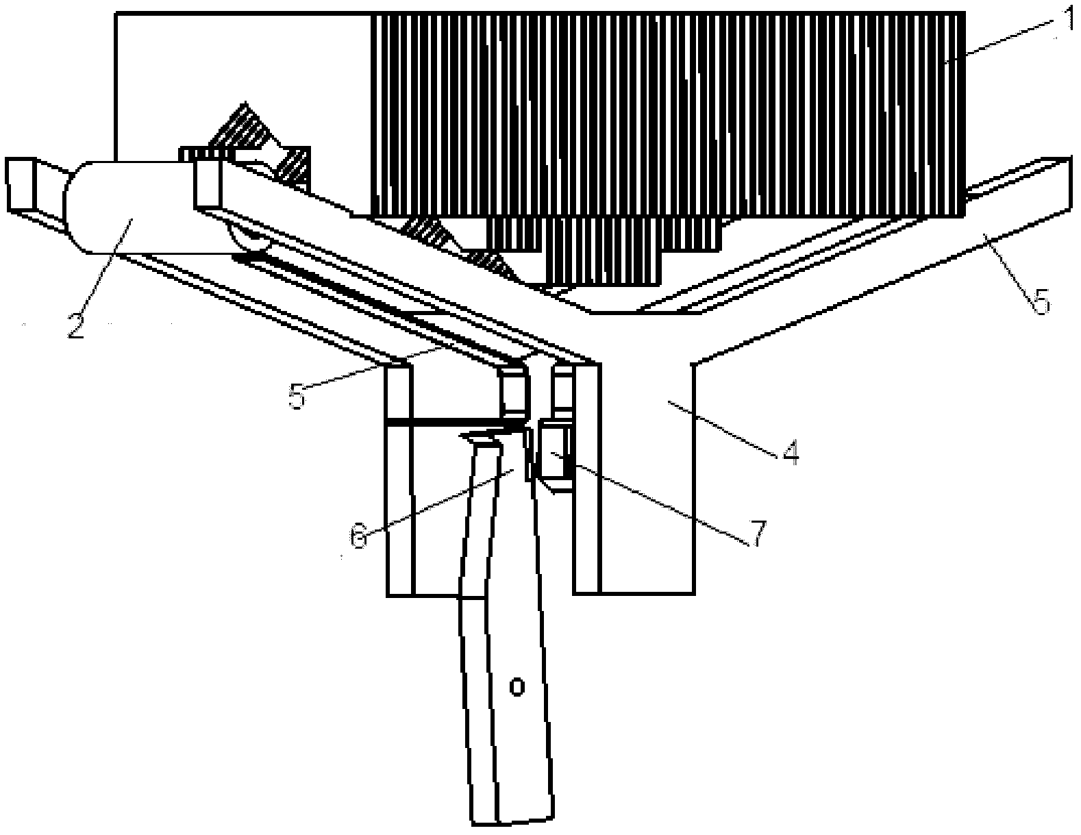 Low current electric arc magnetic blow-out device and arc-blowing method of medium-pressure direct current breaker