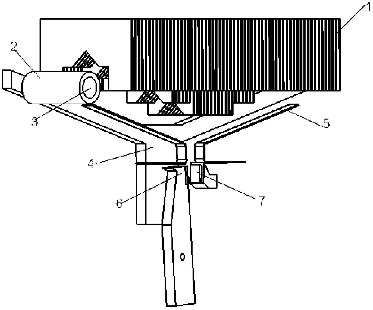 Low current electric arc magnetic blow-out device and arc-blowing method of medium-pressure direct current breaker