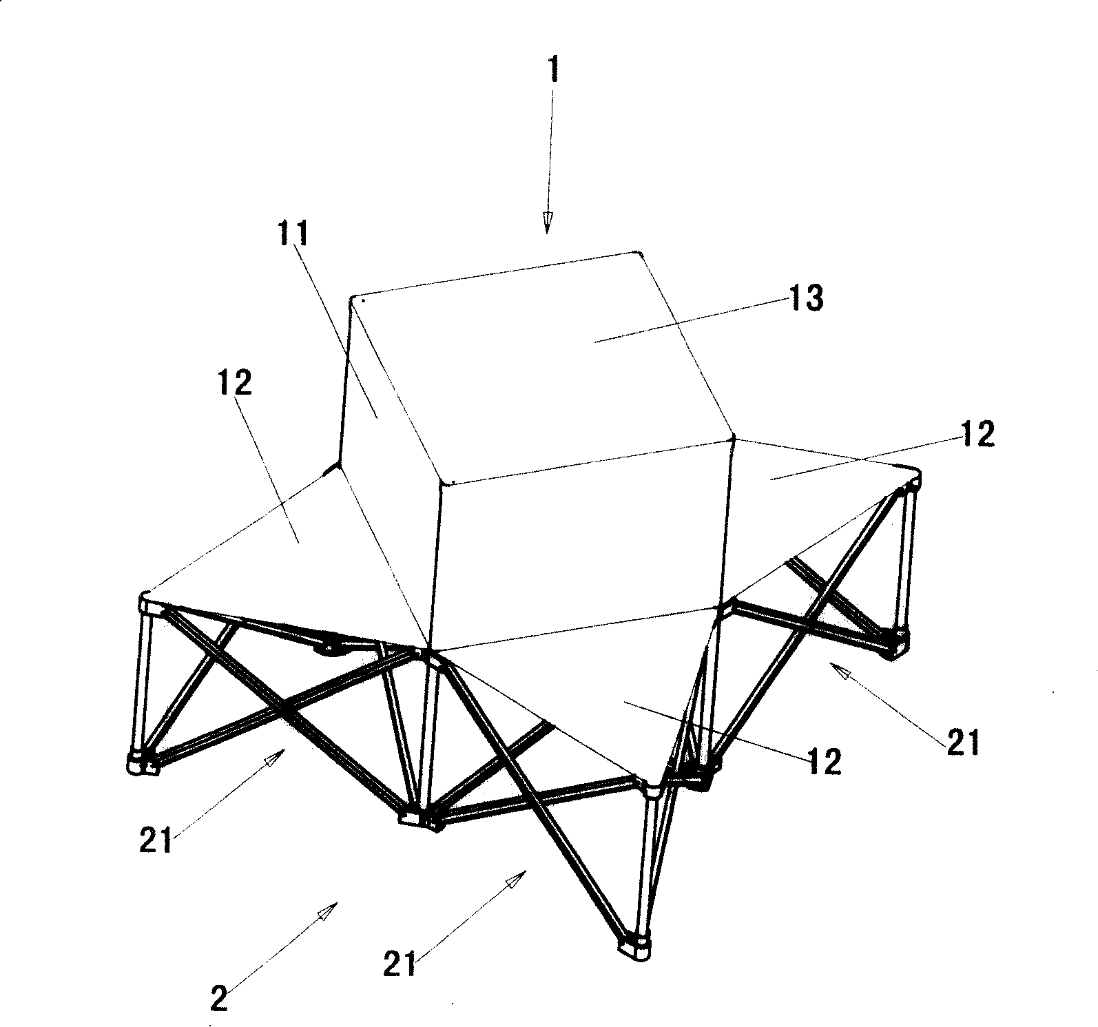 Folding supporting seat