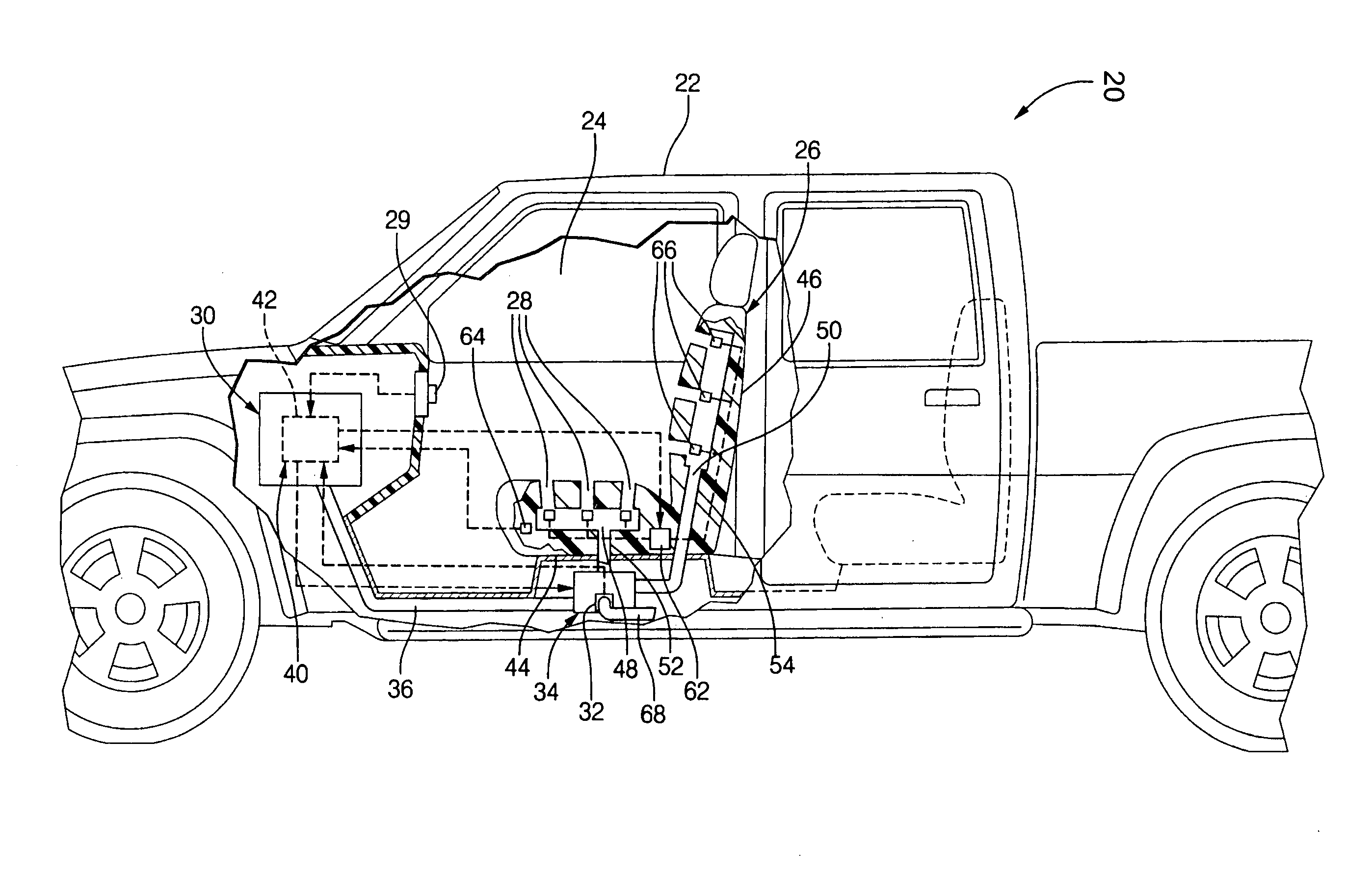 Individual HVAC climate control seats