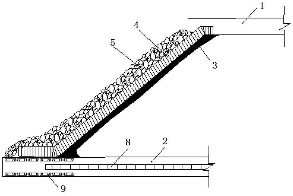 A mining method for mining inclined manganese ore layers in ore bodies with mobile cover supports