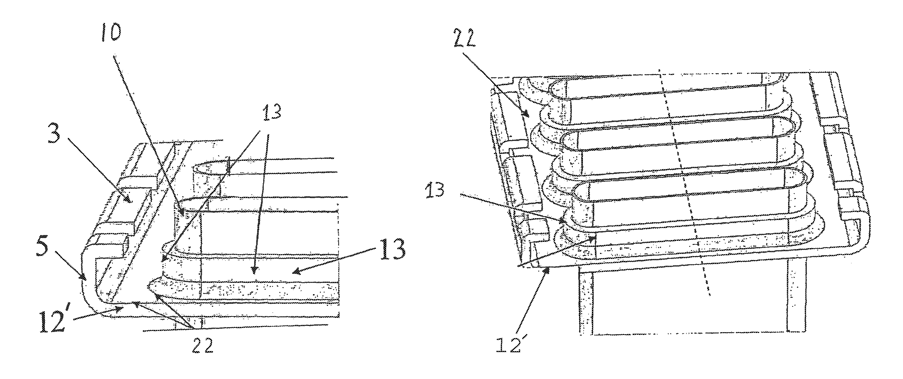 Collar rib for heat exchanger header tanks