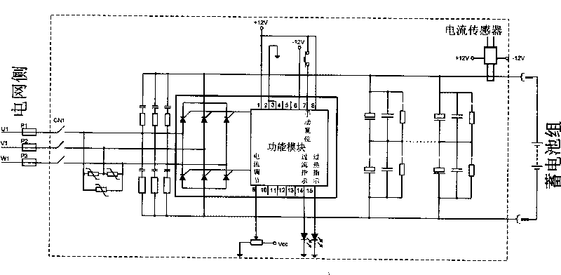 Intelligent analyzing test bench for performance of electric car storage battery