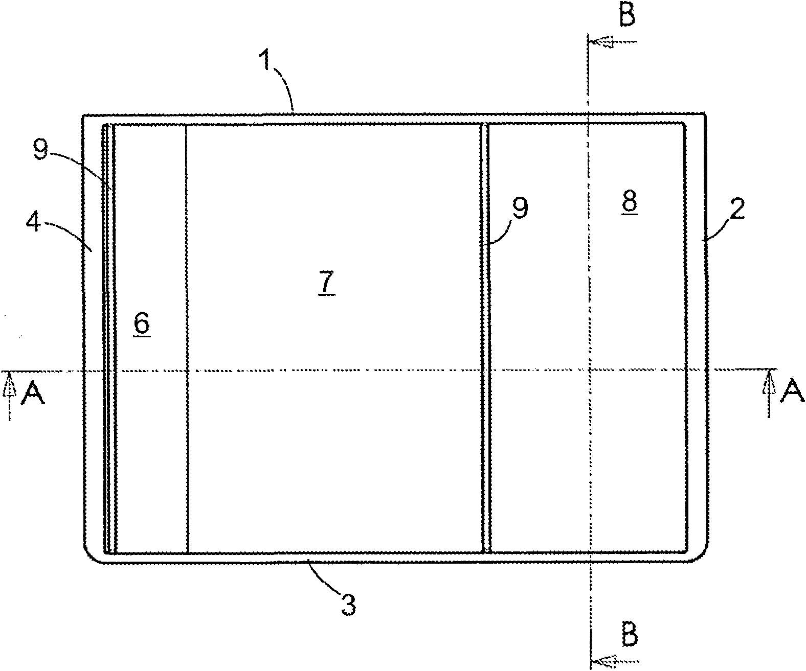 Refrigerated product tray and refrigeration device equipped therewith