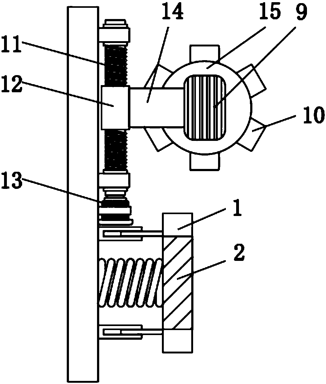 Lithium battery pole piece bending device