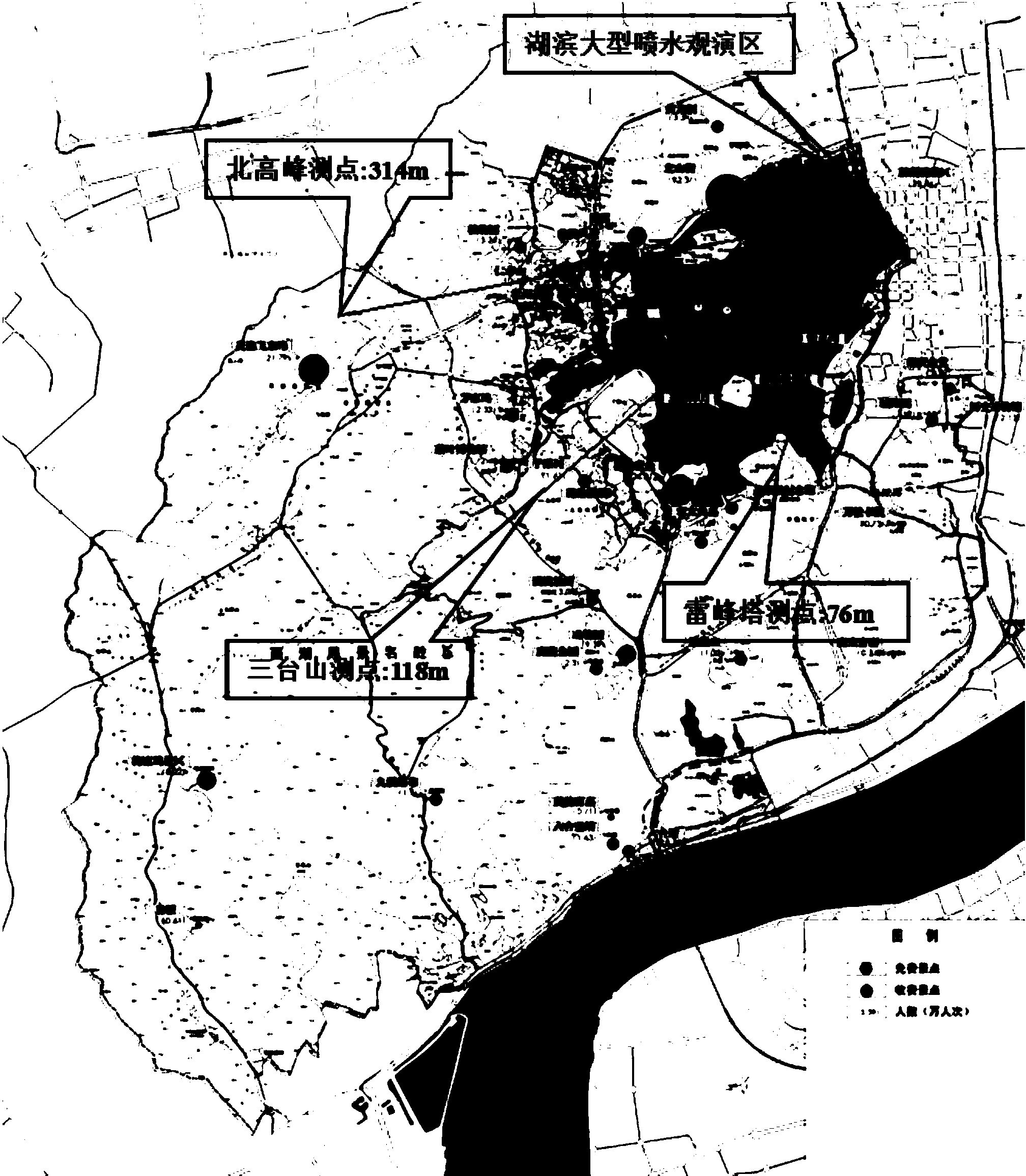 Scenic area road traffic pollution early-warning device based on remote sensing technique and scenic area road traffic pollution early-warning method based on remote sensing technique