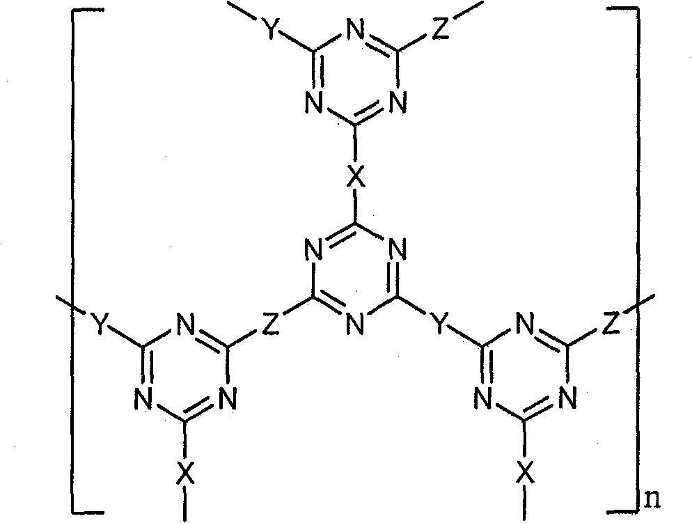 Macromolecular intumescent flame resistance carbonizing agent with branching and crosslinking structure and preparation method and application thereof