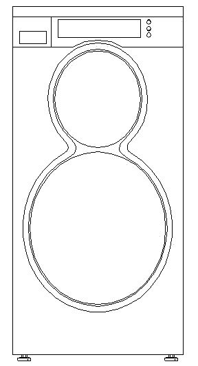 Control method for reducing integral vibration of double-drum washing machine