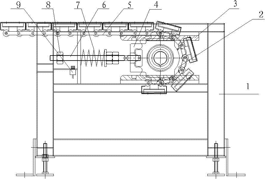 Chain tension checking device