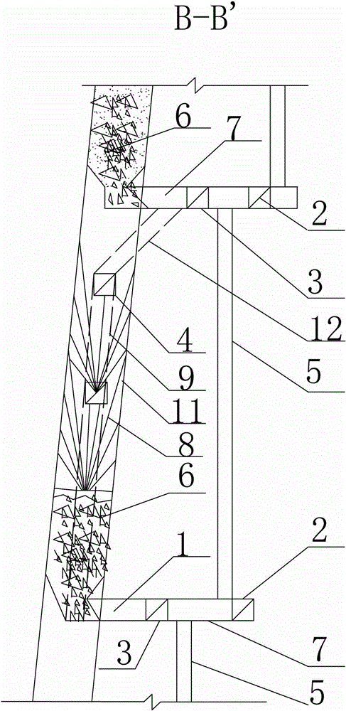 Sublevel caving shrinkage continuous recovery process for thin ore body