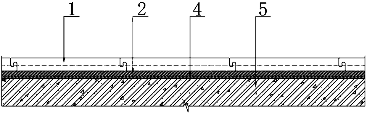 Assembled floor installation structure and installation method thereof