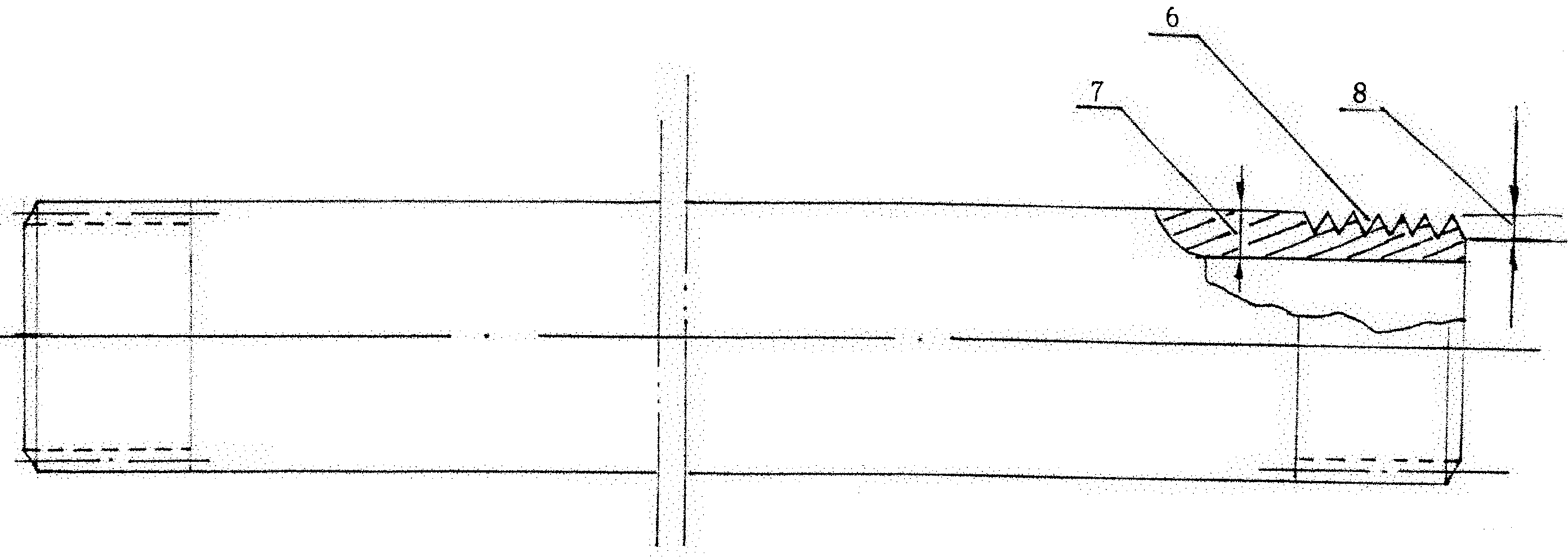 Plastic profiled screw-thread interface thin-walled stainless steel pipes and sealing method of same