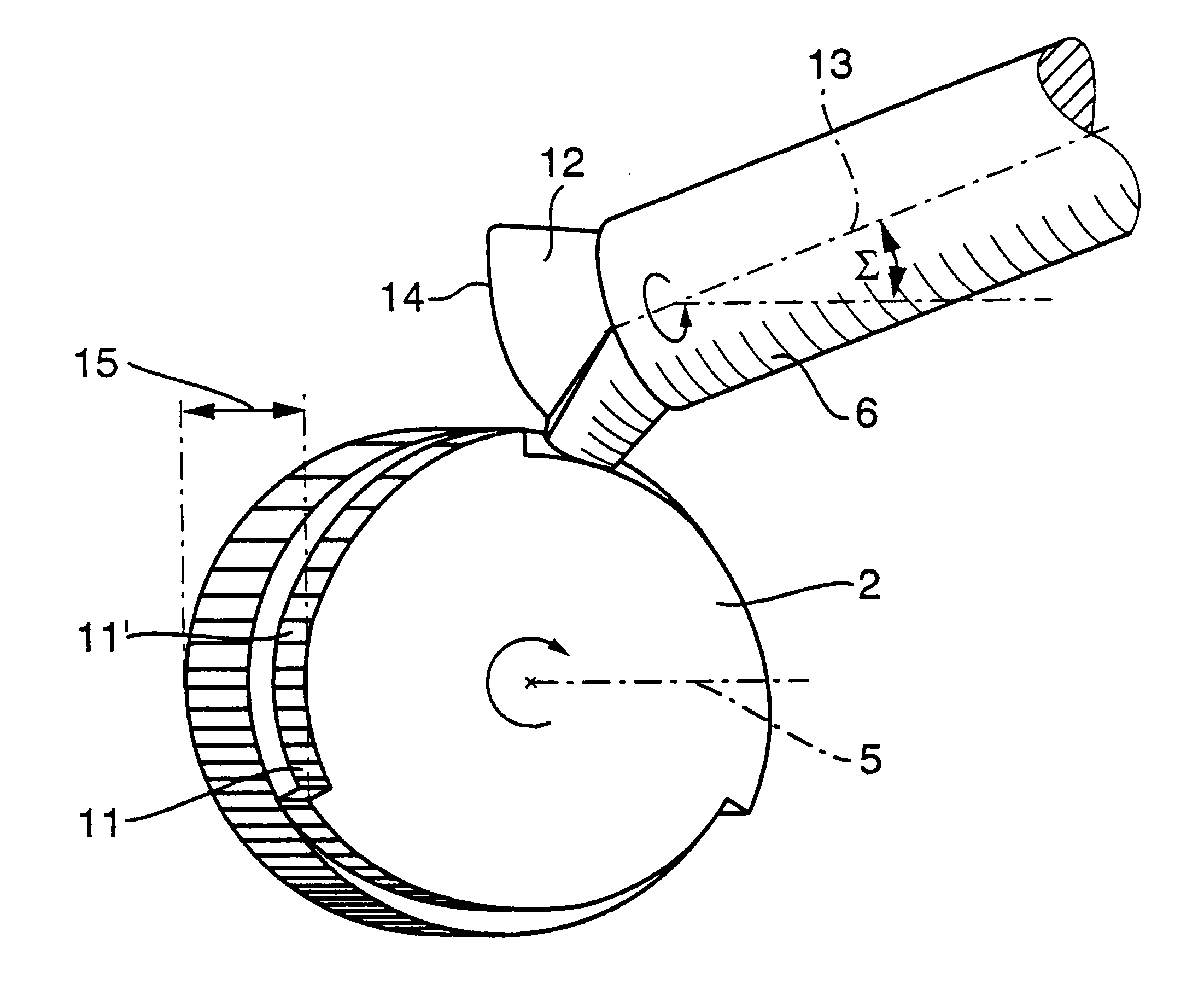 Generation of periodic structures on rotationally symmetrical components